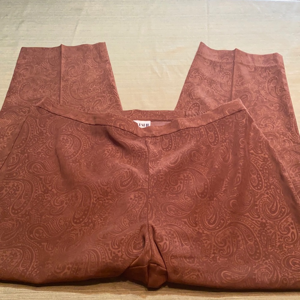 Beautiful brown Paisley pants 18 W